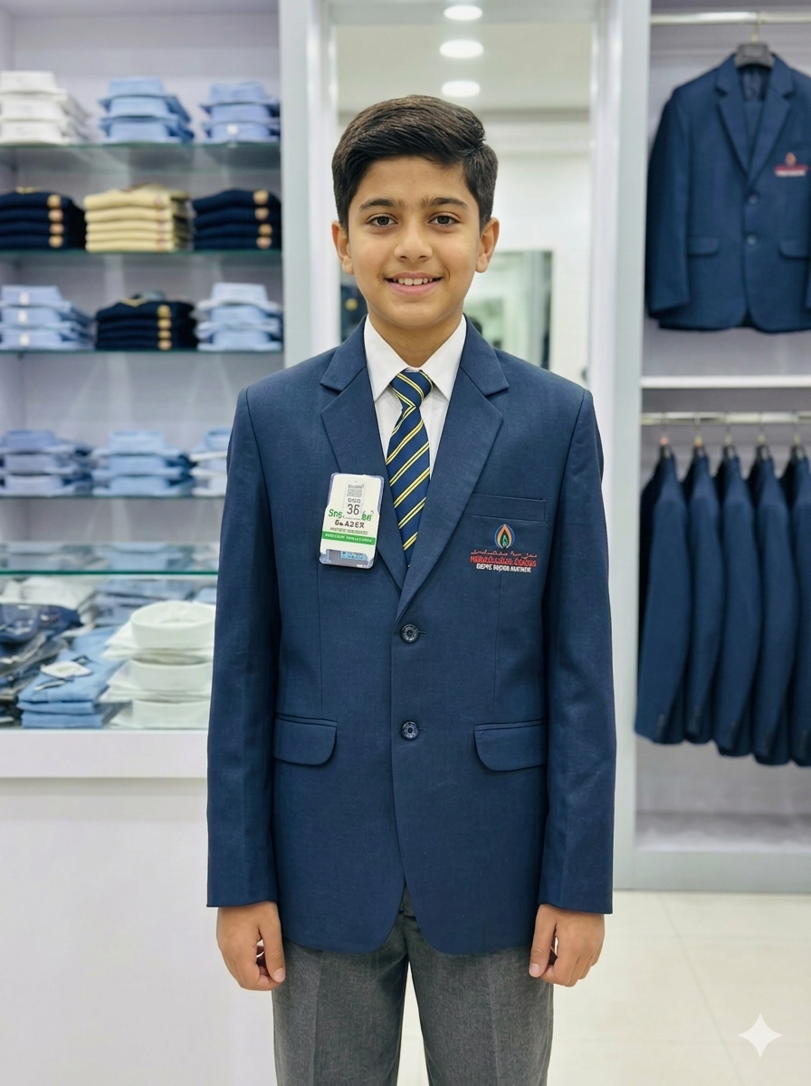 Snowflake Blazer team member with finished school blazer